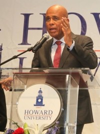Haïti - Politique : Le Président Martelly ovationné à la Howard University
