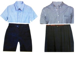 Haiti - Education : Official colors of the single school uniform (2015-2016)