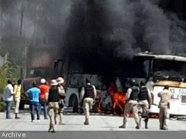Haiti - Security : Arcahaie, a bus attacked and burned down