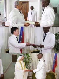 Haïti - Diplomatie : 3 nouveaux ambassadeurs accrédités