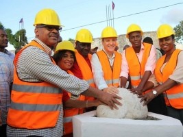 Haïti - Cayes : Pose de la première pierre du plus grand Centre de formation professionnelle des Caraïbes