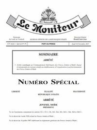 Haïti - FLASH armée : Jovenel Moïse met en place un Commandement intérimaire