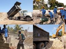 Haïti - Reconstruction : À Léogâne, 87,000 m3 de débris déplacés