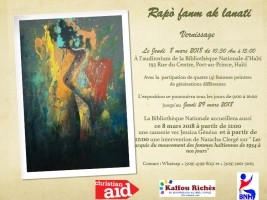 Haiti - Culture : Exhibition of four women painters «Rapò fanm ak lanati»