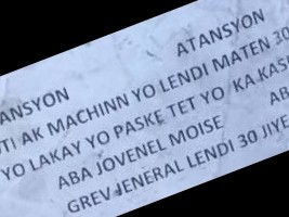 Haiti - FLASH : General strike, Government fears violence