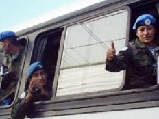Haïti - Minustah : Relève du contingent Bolivien