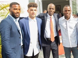 Haiti - Gold Cup : President Moïse pays tribute to the Grenadiers at the National Palace
