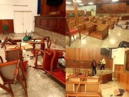 Haiti - Politic : Assessment of the ransacking of the Senate more than 6M gourdes, 4 unpunished senators