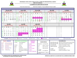 Haïti - FLASH : Calendrier scolaire réaménagé (Officiel)