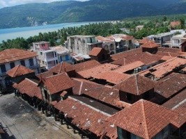 Haiti - Heritage : Laying the foundation stone of the restoration of the Iron Market of Jacmel