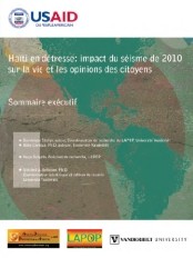 Haïti - Social : Impact du 12 janvier sur la vie et les opinions des citoyens - Partie I