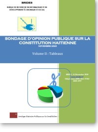 Haiti - FLASH : Brides poll on the new Haitian Constitution