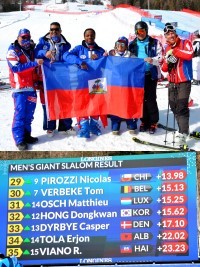 Haïti - Ski Championnat du Monde : Haïti se classe 35ème au slalom Géant