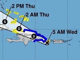 Haiti - Security : Fred en route to northern Haiti 