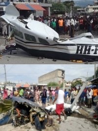 Haiti - FLASH : A small plane crashes in a street of Carrefour 11 victims