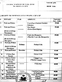 Haïti - FLASH : Tous les nouveaux tarifs du transport en commun en Haïti