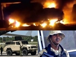 Haiti - FLASH : Ambush, 2 armored vehicles burned, 1 policeman killed 1 other injured