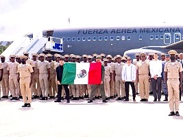 Haiti - Mexico : 113 FAd’H soldiers trained in special intervention, back home