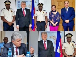 Haiti - PNH : DG Frantz Elbé meets Miroslav Jenča, Under-Secretary General of the United Nations for the Americas