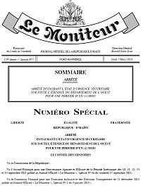 Haïti - FLASH : Le Gouvernement prolonge l’État d’urgence d’un mois