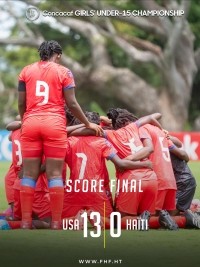 Haïti - Championnat U-15 : Les Américaines anéantissent nos Grenadières U-15 [13-0]