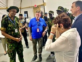 Haïti - Sécurité : Gilles Michaud de l’ONU a visité les installations de la base de la Mission