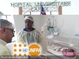 Haiti - Health : UNFPA equipment donation for the University Hospital La Paix
