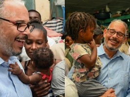 Haiti - FLASH : PM engages in social-political activity among displaced families (Video)