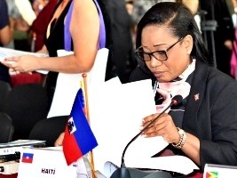 Haïti - Politique : Interventions de la Ministre Pédrica Saint Jean à la 16ème session de la CEPLAC