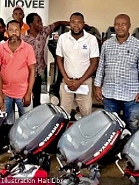 Haïti - Secteur pêche : Don de 10 moteurs hors-bord Yamaha de 40 HP