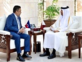 Haiti - Qatar : Laurent Saint-Cyr meets with Prime Minister Al Thani
