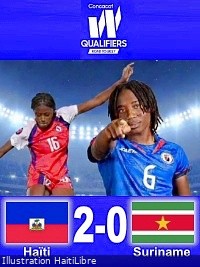 Haïti - Qualif. C.M. Brésil 2027 : Victoire [2-0] des Grenadières contre le Suriname