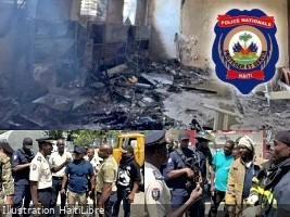 Haiti - FLASH : Fire at the West 1 Departmental Directorate in Champ de Mars
