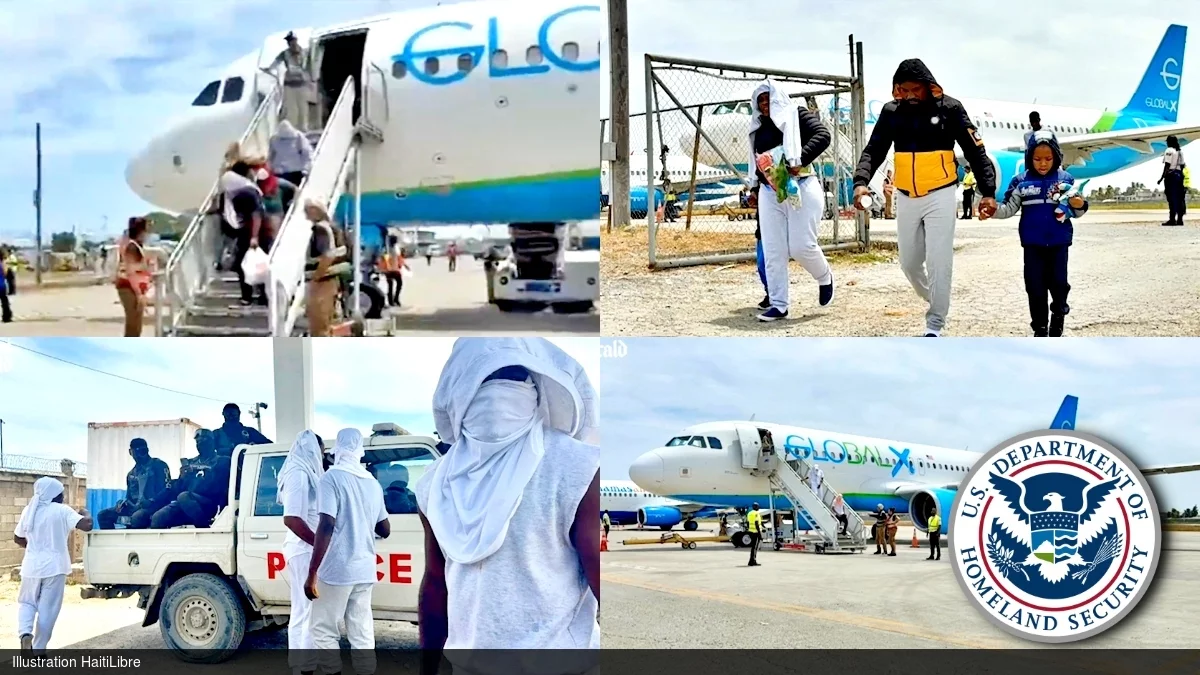 Haiti - USA : 2nd deportation flight of Haitians in one week