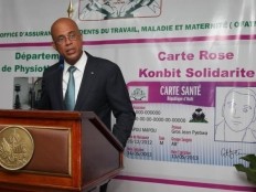 Haiti - Health : Launch of the Carte Rose «Konbit Solidarite» of social security