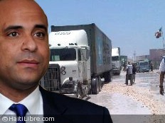 Haiti - Economy : Laurent Lamothe visited the border of Malpasse