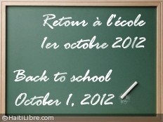 Haiti - Education : Back to school postponed to October 1st