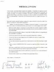 Haïti - Politique : Résolution des Partis de l’Opposition