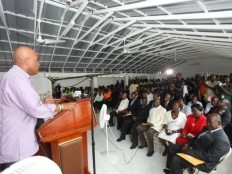 Haiti - Reconstruction : Promises of the Head of State in Fort Liberté