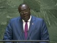 Haiti - Politic : Intervention of Bocchit Edmond at the UN Tribune