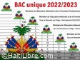 Haiti - FLASH : Results of the results of the single Bac exams for 4 departments and per student